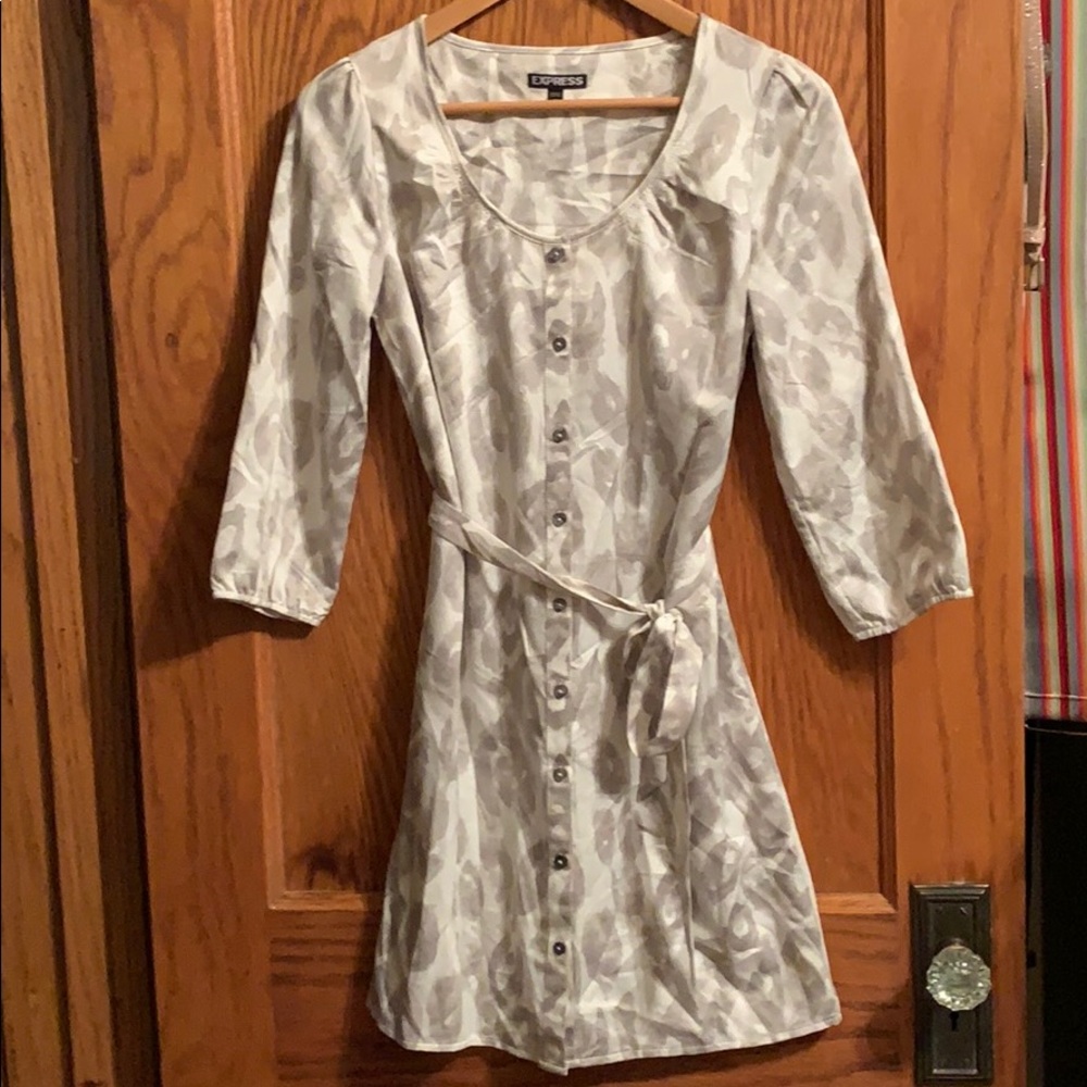 Express Button Down Dress
